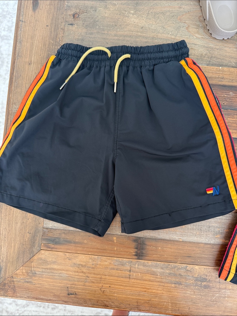 Boys Black Aviator Nation Shorts